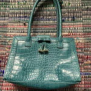 Turquoise vintage purse